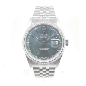 Rolex 36mm 16220 Blue Index Dial Jubilee Band